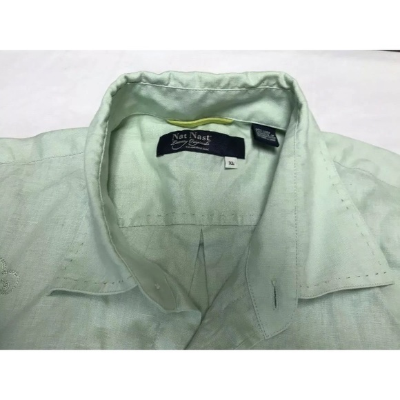 Nat Nast Mens XL Green Luxury Originals Shirt - Picture 2 of 8